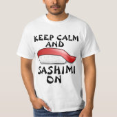 Funny SASHIMI (Sushi) t-shirts (Voorkant)