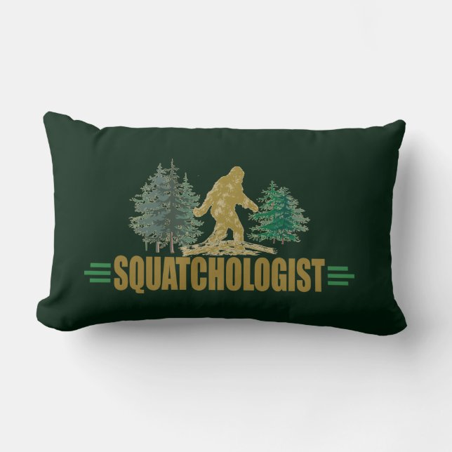 Funny Sasquatch | Big Foot | Geloof me! | Jacht Kussen (Voorkant)