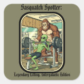 funny Sasquatch Bigfoot gym Sticker (Voorkant)