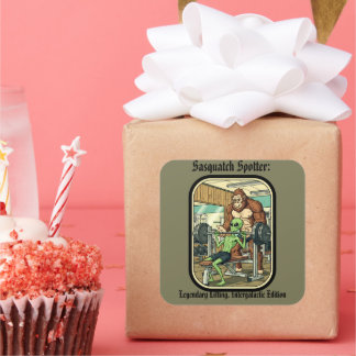 funny Sasquatch Bigfoot gym Sticker