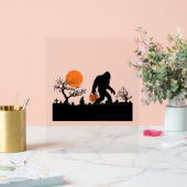 Funny Sasquatch Bigfoot Halloween Costume T shirt Acryl Bord (Huwelijk)