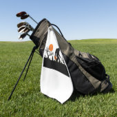 Funny Sasquatch Bigfoot Halloween Costume T shirt Golfhanddoek (Groen)