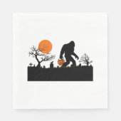 Funny Sasquatch Bigfoot Halloween Costume T shirt Servet (Voorkant)