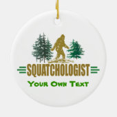 Funny Sasquatch Bigfoot Keramisch Ornament (Achterkant)