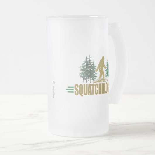 Funny Sasquatch, Bigfoot Matglas Bierpul (Voorkant rechts)