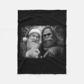 Funny Sasquatch Bigfoot Santa Six Seven 6 7 Meme C Fleece Deken (Voorkant)