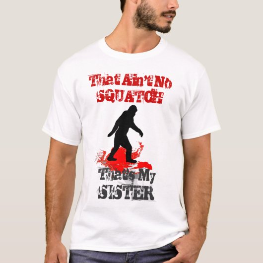 Funny Sasquatch Bigfoot T-shirt (Voorkant)