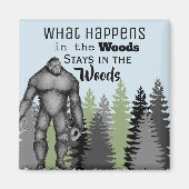 Funny Sasquatch Magneet (Voorkant)