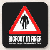 Funny Sasquatch Onderzetters - BIGFOOT in Area War (Voorkant)