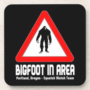 Funny Sasquatch Onderzetters - BIGFOOT in Area War