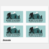Funny Sasquatch Rechthoekige Sticker (Vel)
