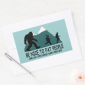 Funny Sasquatch Rechthoekige Sticker (Envelop)