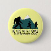Funny Sasquatch Ronde Button 5,7 Cm (Voorkant)