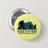 Funny Sasquatch Ronde Button 5,7 Cm (Voorkant /achterkant)