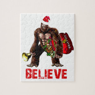 Funny Sasquatch Santa Claus Design Legpuzzel