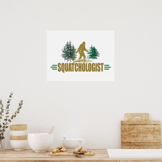 Funny Sasquatch, Sasquatchin Poster (Keuken)
