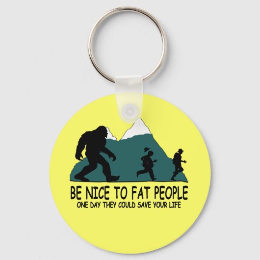 Funny Sasquatch Sleutelhanger (Voorkant)