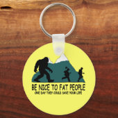 Funny Sasquatch Sleutelhanger (Voorkant)