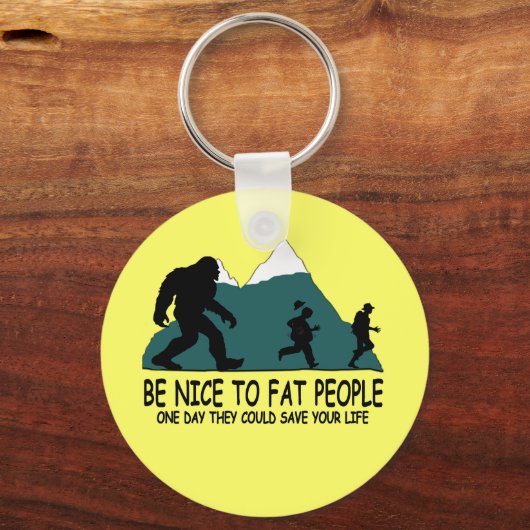 Funny Sasquatch Sleutelhanger (Voorkant)