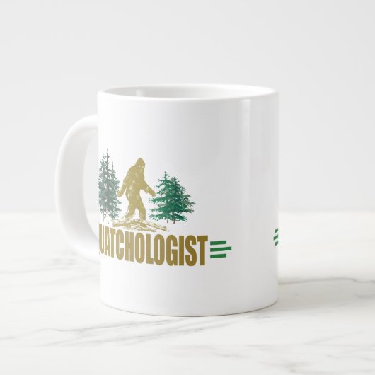 Funny Sasquatch, Squatchin, Squatching, Believer Grote Koffiekop (Links)