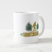 Funny Sasquatch, Squatchin, Squatching, Believer Grote Koffiekop (Voorkant rechts)