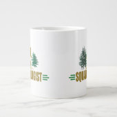 Funny Sasquatch, Squatchin, Squatching, Believer Grote Koffiekop (Voorkant)