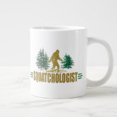 Funny Sasquatch, Squatchin, Squatching, Believer Grote Koffiekop (Rechts)