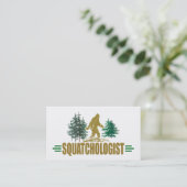 Funny Sasquatch, Squatchin, Squatching, Believer Visitekaartje (Staand voorkant)
