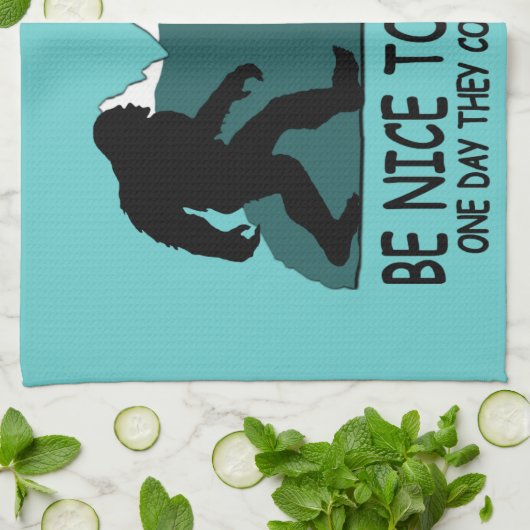 Funny Sasquatch Theedoek (Gevouwen)