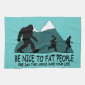 Funny Sasquatch Theedoek (Horizontaal)