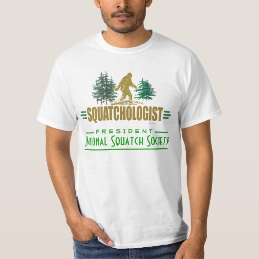 Funny Sasquatching, Sasquatch Hunter's T-shirt (Voorkant)