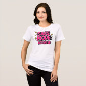 Funny "Sass Mode Activated" Quote Tri-Blend Shirt (Voorkant volledig)