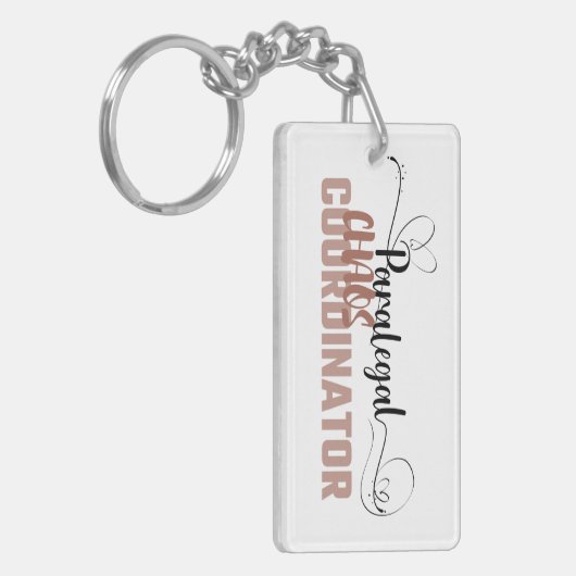 Funny Sassy Chaos Coordinator Sleutelhanger Design (Voorkant Links)