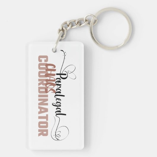 Funny Sassy Chaos Coordinator Sleutelhanger Design (achterkant)