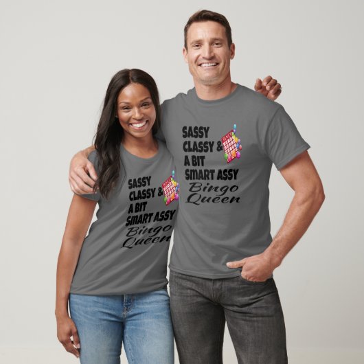 Funny Sassy Classy en een beetje Smart Assy Bingo T-shirt (Unisex)