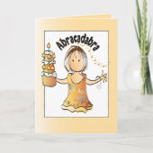 Funny Sassy Modern Cartoon Happy Birthday Kaart (Voorkant)