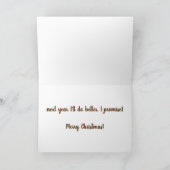 Funny Sassy Naughty Mutt Dog Humor kerstKaart Kaart (Binnen)