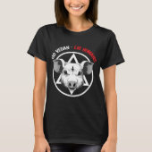Funny Satan Pig Vegan Dierenvriend T-shirt (Voorkant)