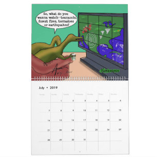 Funny Satire Dinosaur Cartoons Parody Humans Kalender