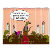 Funny Satire Dinosaur Cartoons Parody Humans Kalender (Hoes)