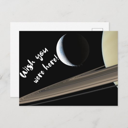 Funny Saturn Briefkaart (Voorkant / Achterkant)
