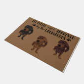 Funny Sausage Dog Doormat - Dog Lover Gift  Deurmat (Schuin)