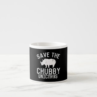 Funny Save Chubby Unicorns Fat Rhino Espresso Kop