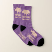 Funny Save the Chubby Unicorns Rhino Pink Sokken (Paar)