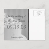 Funny Save the Date Announements Aankondigingskaart (Achterkant)