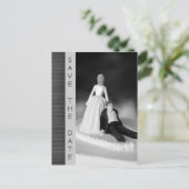 Funny Save the Date Announements Aankondigingskaart (Staand voorkant)