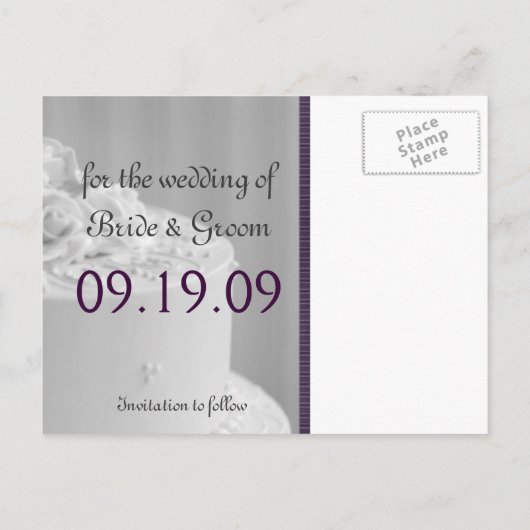 Funny Save the Date Announements Aankondigingskaart (Achterkant)