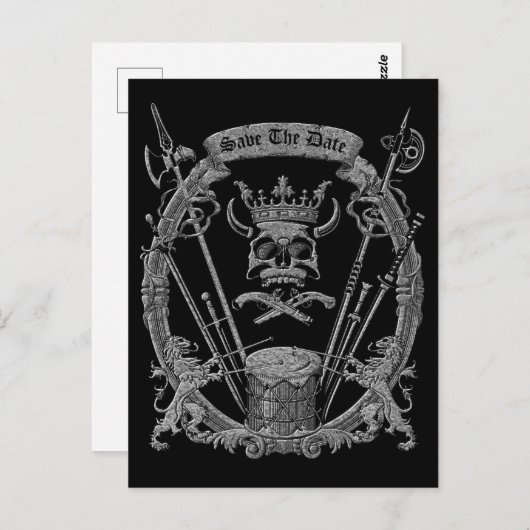 Funny Save the Date Briefkaart (Voorkant / Achterkant)