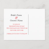 Funny Save the Date Happy Bride Groom Wedding Aankondigingskaart (Achterkant)