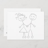 Funny Save the Date Kaart (Voorkant / Achterkant)